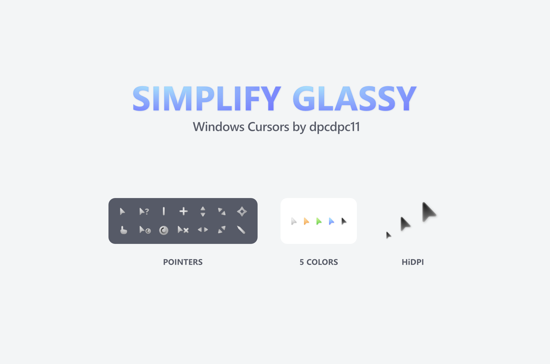 付费信息：简约玻璃质感光标 Simplify Glassy
