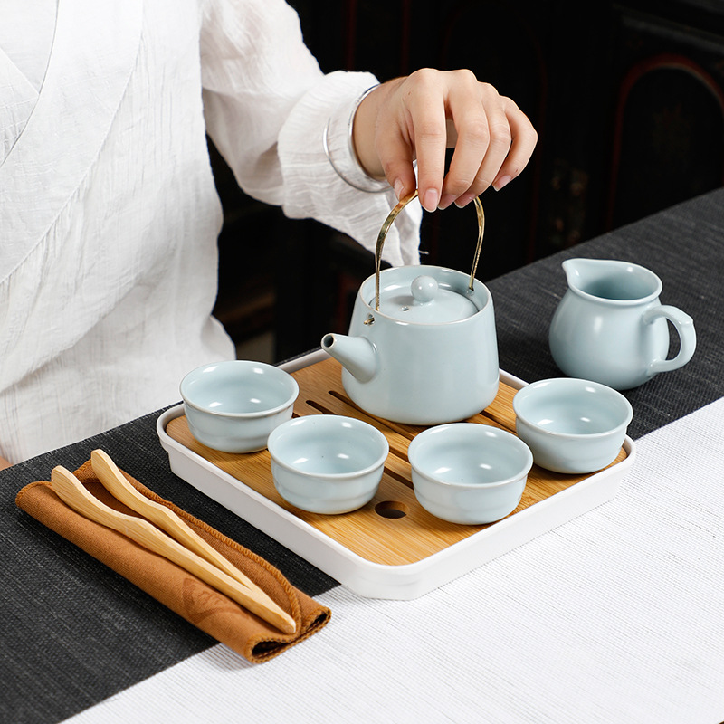 便携旅行茶具套装家用简约功夫茶具商务活动年会礼品茶具