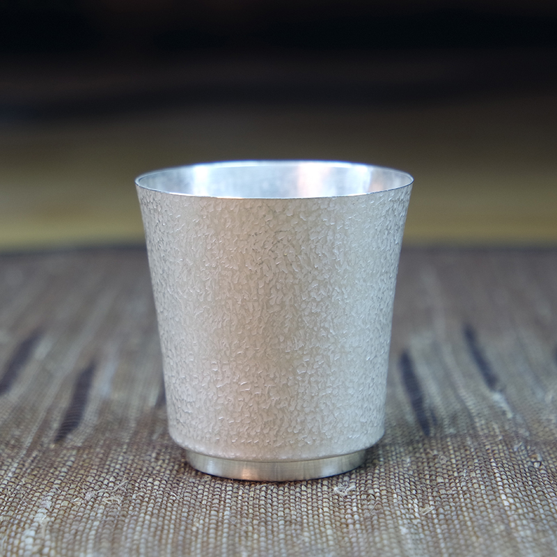 《正人》手工纯银杯，原创设计，手工制作，送礼佳品