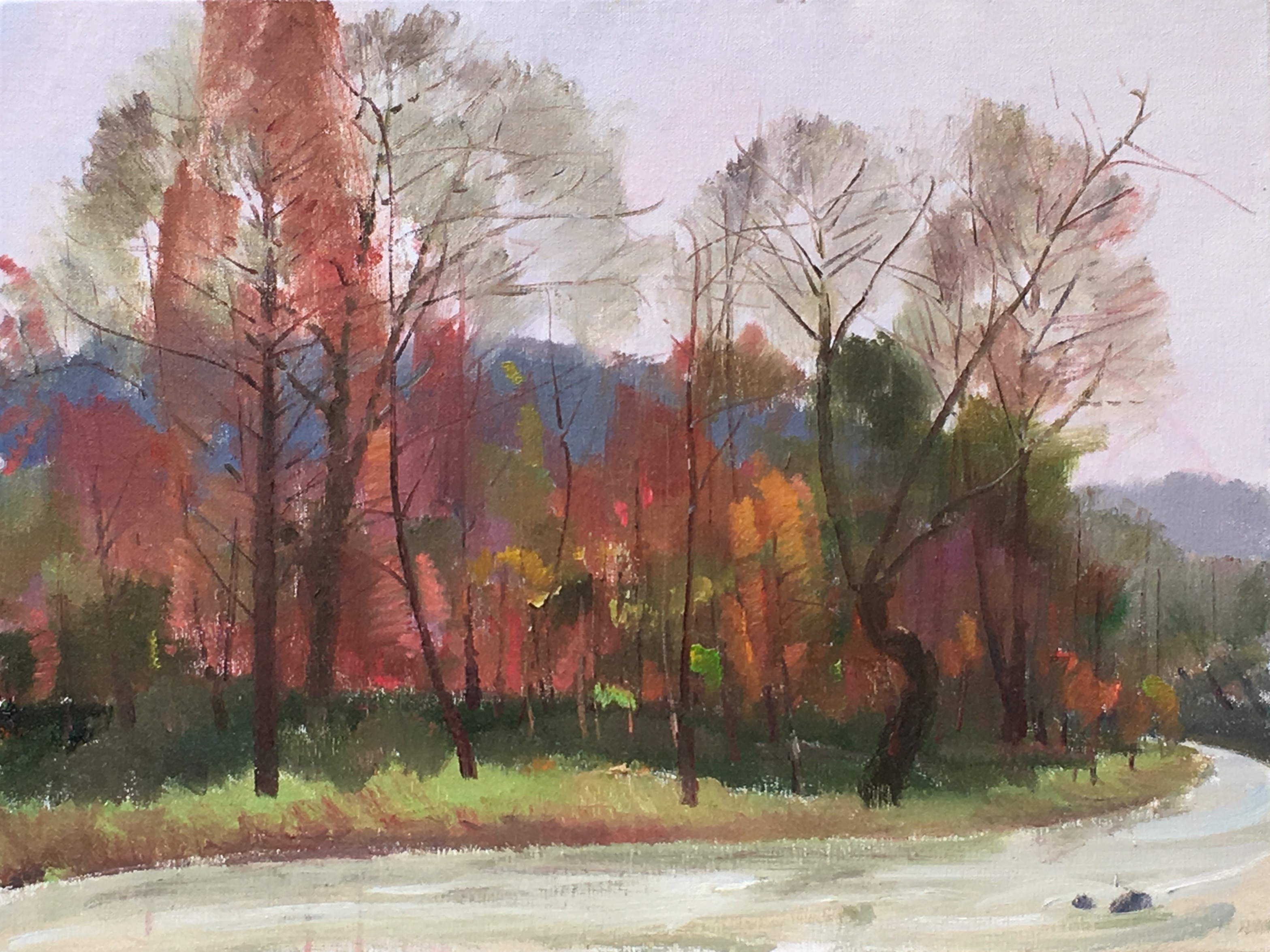 秋雨无声 60X80cm