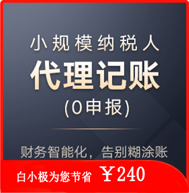 小规模纳税人记账（0申报）