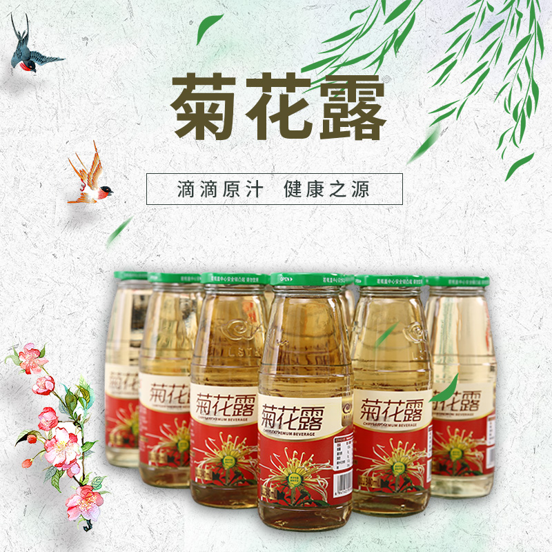 大别山原汁菊花露 340ml*12 口感清爽