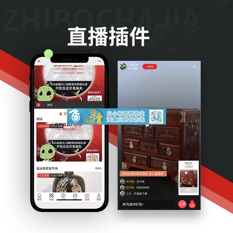 拍卖直播插件