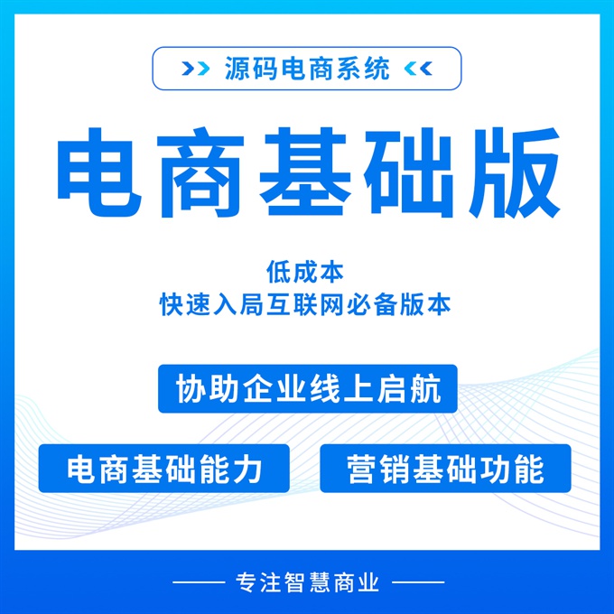 电商基础版 低成本 快速入局互联网必备版本